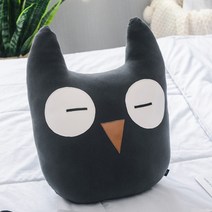 JH Company 푹신푹신 부엉이 쿠션, 블랙