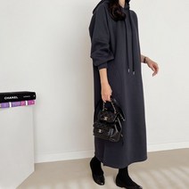 걸스데일리/[Muse12]나그랑 기모 후드롱 원피스/후드 원피스