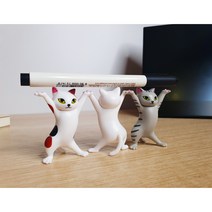 Mr고영희 펜레스트 고양이 피규어 거치대 펜홀더 인스타, 얼룩