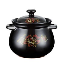 뚝배기 곰솥 고열잘견디는 질항아리 국솥 도자기 스몰사이즈 국냄비 가정용 불 가스 빅사이즈, T05-난초 5.5리터, 1개