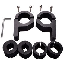 2pcs 지붕 막대 LED 라이트 브래킷 롤 바 클램프 롤 케이지 바 롤 케이지 바 SUV에 대 한 튜브 클램프, 하나, 검정