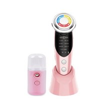 뷰티디바이스7In 1 RF EMS 페이스 리프팅 디바이스 초음파 스킨 스크러버 진공 블랙헤드 리무버 전기 페이, 08 Pink Type 5