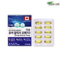퓨어 알티지오메가3 초임계 RTG 오메가3 불포화 지방산 비타민D 비타민E 엔초비 정제어유 오메가 쓰리 오일 영양제 효능 추천 캐나다산, 1박스 (한달분)