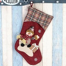 산타주머니파우치 크리스마스 트리 양말장식 벽걸이 선물주머니, 선택:산타1개, 단품