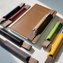 꼼꼬미 실로펜II 가죽 필통 펜슬케이스 펜파우치, 매트블랙