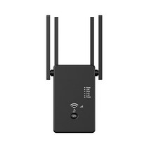 와이파이공유기 LTE라우터 무선 와이파이 리피터 듀얼 밴드 2.4Ghz/5.8Ghz 무선 익스텐더 신호 증폭기 홈, 02 Black_01 EU 플러그