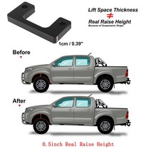 쇽업 에어 쇼바 서스펜션 전면 레벨링 리프트 키트 쉐보레 실베라도 2007-2018 GMC 시에라 1500 2WD 4WD, 01 0.5 inch