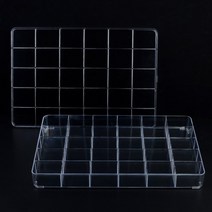 다용도 악세사리 투명 수납 케이스 30칸 사각 보관함 액세서리 소품 정리함