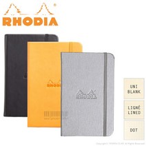 브랜드없음 (무료각인)로디아 웹노트 A6(90x140mm/선택상품), 선택완료, 오렌지/줄지/각인신청(서체와 문구 배송메세지 입력)