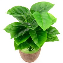 조립식온실 베란다비닐하우스 농자재 18 머리/꽃다발 인공 팜 Monstera 홈 정원에 대 한 화분 거실 파티, 03 3