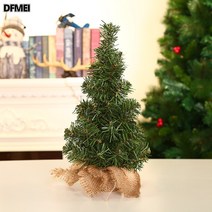 크리스마스 트리 20cm 그린 트리 30cm 크리스마스 트리 삼베 베이스 트리 크리스마스 데이 쇼핑몰 테이블 상판 장식, AS1030Cm리넨크리스마스트리