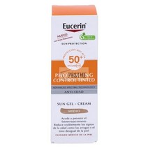 선크림 유제린 선 프로텍션 포토에이징 컨트롤 SPF50+ 틴티드 선젤 미디움 톤 50ml