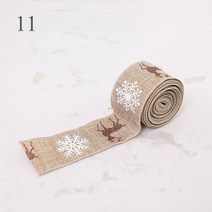 크리스마스 트리 편지 인쇄 리본 꽃 재료 선물 장식 diy 포장 크리스마스 리본 휴일 용품, 열하나