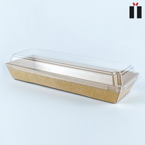 종이트레이 샌드위치 케이스 DRP 22호 직사각 크라프트 500개 1세트