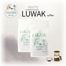 인비트로 사향고양이 커피 루왁 커피 원두 드립백, 굵은 분쇄, 200g, 1개