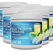 닥터베르그 전해질 파우더 칼륨 핑크히말라야솔트 레몬에이드 드링크믹스 319g Dr. Berg Nutritionals Electrolyte Powder, 6개