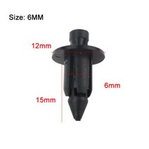 자동차패스너 블랙 20PCS 6mm 7mm 8mm 플라스틱 리벳 페어링 클립 혼다 야마하 스즈키 가와사키용 세 가