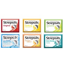 Strepsils 스트렙실 목캔디 쿨사탕 오리지날 오렌지 레몬 스트롱 6개입X2 24개입X2, 오렌지 목캔디 6개입X2개