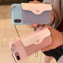 아이폰XS MAX 아이폰맥스 아이폰XR 아이폰7 7+ 아이폰8 8플러스/파스텔 가죽 카드지갑 실리콘 휴대폰 케이스 WP1389