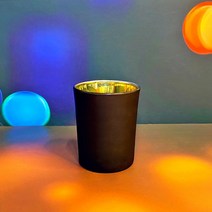 캔들용기 - 블랙무광 내부골드 3oz
