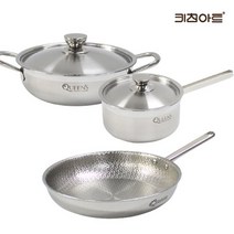 키친아트 퀸즈 냄비세트 2종(편18+전24)+퀸 엠보 후라이팬 28cm, 단품