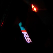 전조등 2개 고스트 섀도우 프로젝터 로고 램프 LED 자동차 문 웰컴 라이트 액세서리 VRS Octavia A5 2006, 한개옵션1, 01 For VRS Light