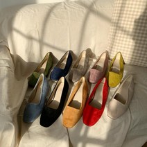 스웨이드 플랫슈즈