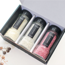 [정민이네샵] 해와달 구운소금3조세트 돌답례품 결혼답례품 조문답례품 교회답례품추천, 복분자+인삼+트러플 3조세트