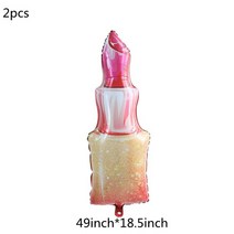 2/4pcs 거 대 한 립스틱 빨간 입술 호 일 풍선 메이크업 테마 소녀 파티 발렌타인 데이 스파 생일 웨딩 신, 01 2pcs lipstick
