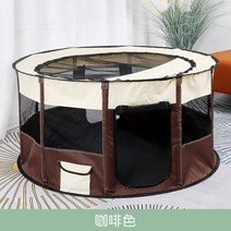 길 고양이 실내 하우스 접이식 분만 실 텐트 반려묘, L-(고양이 가족/중견) 110x높이 60, 브라운