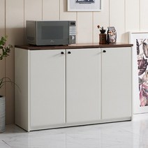 뷰티룸 하이제 1200 도어형 수납장 .미아트, B형-아이보리