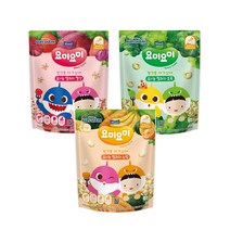 요미요미 유기농 쌀과자 2단계 혼합구성 25g 6봉 (빨강2 노랑2 초록2), 1세트, 빨강2,노랑2,초록2