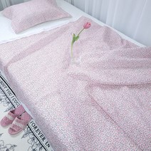 시어서커 홑이불 국산 플라워 얇은 이불, 그린