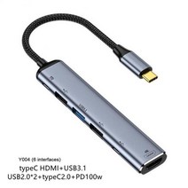 썬더볼트 독 서피스독 ryra 4k thunderbolt usb c 허브 usb 3.1 type-c 허브가있는 어댑터 3.0 2.0 tf sd 리더 슬롯 pd for, y004