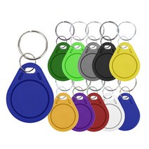 100pcs uid fob 13.56mhz 블록 0 섹터 쓰기 가능한 ic 카드 복제 변경 가능한 스마트 keyfobs 키 태그 카드 1k s50 rfid 액세스 제어, 하얀