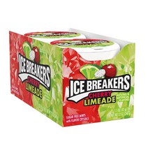 Ice Breakers Cherry Limeade Sugar Free Mints 아이스브레이커스 체리 라임에이드 무설탕 민트 42g 8팩