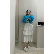 (데일리룩 추천!)글램핏 3단 캉캉 스커트