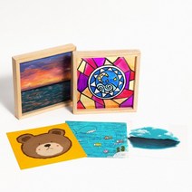 ms민화샵 아크릴 나무액자만들기 그림그리기 장식소품, 단품