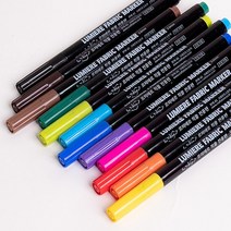 [터치스위트] 르미에르 직물전용펜 기본12색 형광6색(낱색 세트구성), 기본12색(10%할인적용)