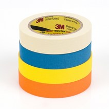 3M 마스킹테이프 24mm 컬러 종이테이프 낱개, 파랑
