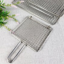 스텐망 사각겹석쇠 정사각 4종 불판 손잡이석쇠, 스텐망사각겹석쇠-소 25.5x21.5cm
