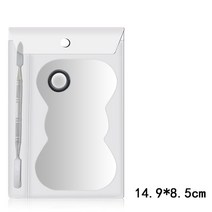 스틸 팔레트 주걱 막대 젤 파운데이션 아이 섀도우 믹싱 크림 안료 스테인레스 화장품 메이크업 네일 아트, 05 bow tie