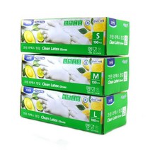 크린랩 라텍스장갑 100매 소