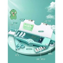 만능필통 초등학생 플라스틱 다기능 2단 초등학생여자, A