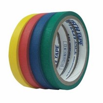 원클릭도매/칼라 마스킹테이프(빨강/12mm×12m/4개입), 999