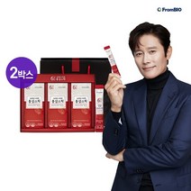 프롬바이오 이병헌의 6년정성 더진한 홍삼스틱 60포+쇼핑백포함, 상세설명 참조, 홍삼스틱 2박스(총 60포) + 선물쇼핑백