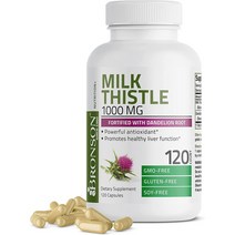 브론슨 밀크씨슬 실리마린 1000mg 250캡슐, 120캡슐