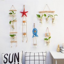 벽걸이 꽃병 벽장식 녹라수배식물 유리병 창의거주 꽃꽂이 용 링거풍 공장, ©준동©5종세트같이 보기