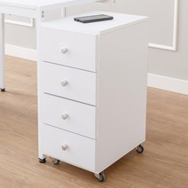 다이젠YJ 로유 300 이동식 4단 서랍장 (착불)/, 화이트