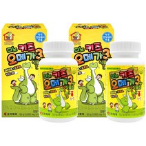 조아제약 디노키즈 오메가3 60캡슐 약국용 씹어먹는 유아동 어린이 오메가3, 2개